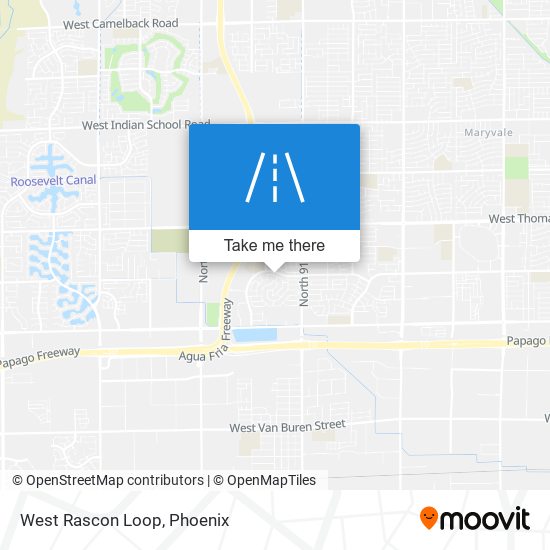 West Rascon Loop map