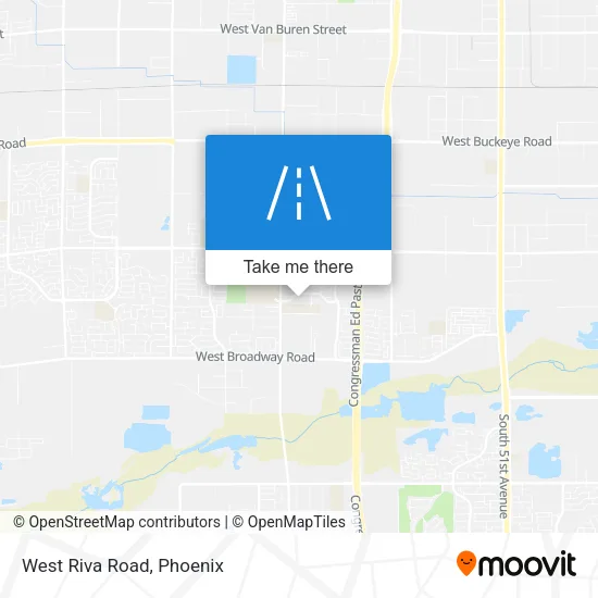 West Riva Road map