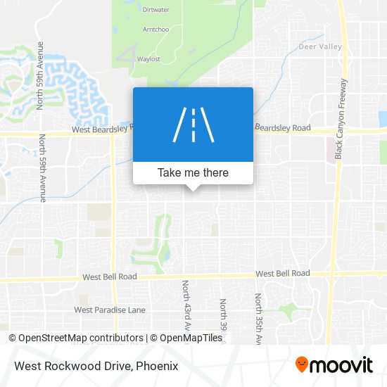 West Rockwood Drive map