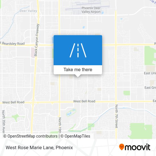 West Rose Marie Lane map