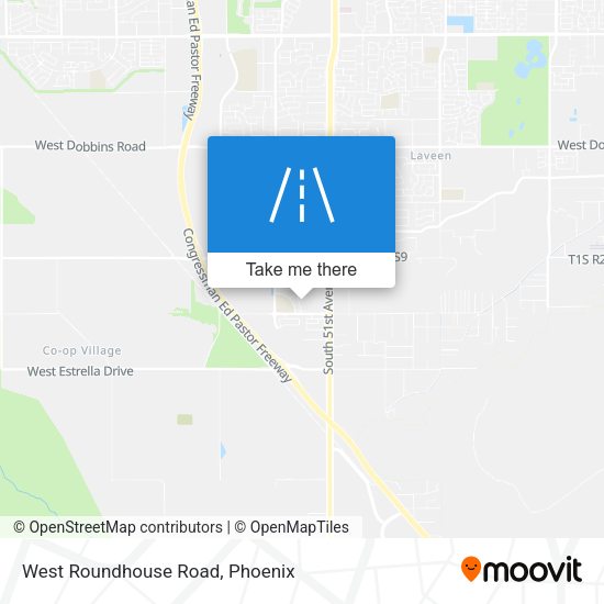West Roundhouse Road map