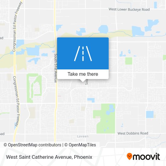 Mapa de West Saint Catherine Avenue