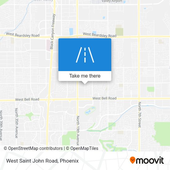 West Saint John Road map