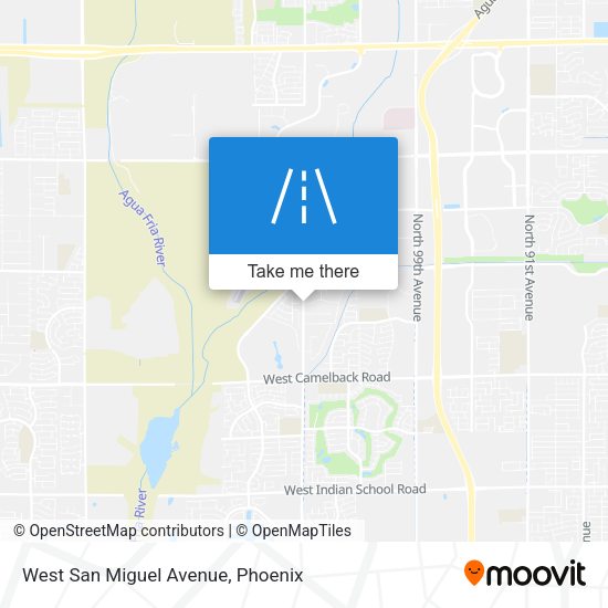 Mapa de West San Miguel Avenue