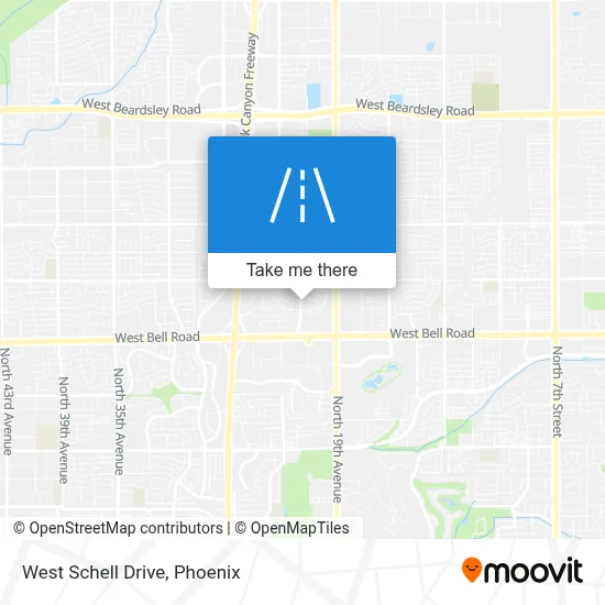 West Schell Drive map