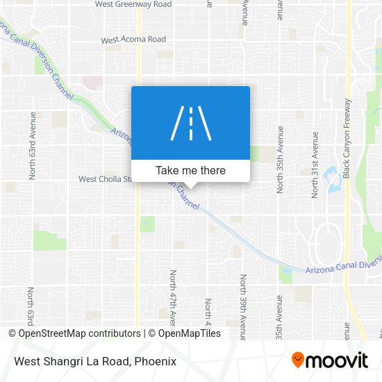 Mapa de West Shangri La Road