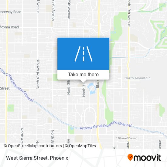 West Sierra Street map