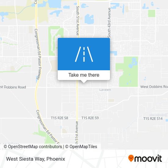 Mapa de West Siesta Way