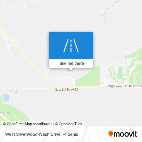 Mapa de West Silverwood Wash Drive