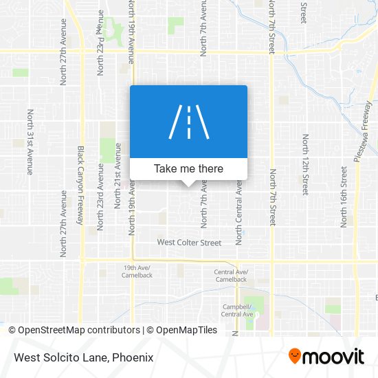 West Solcito Lane map