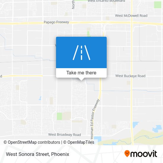 Mapa de West Sonora Street