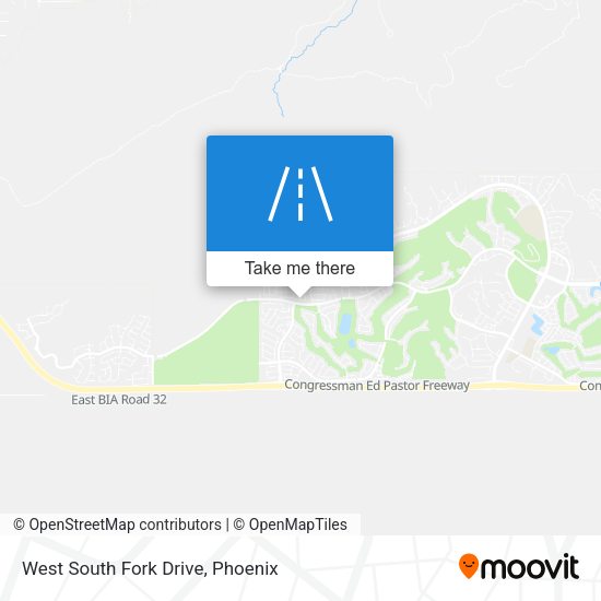 Mapa de West South Fork Drive
