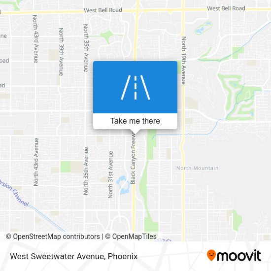 West Sweetwater Avenue map