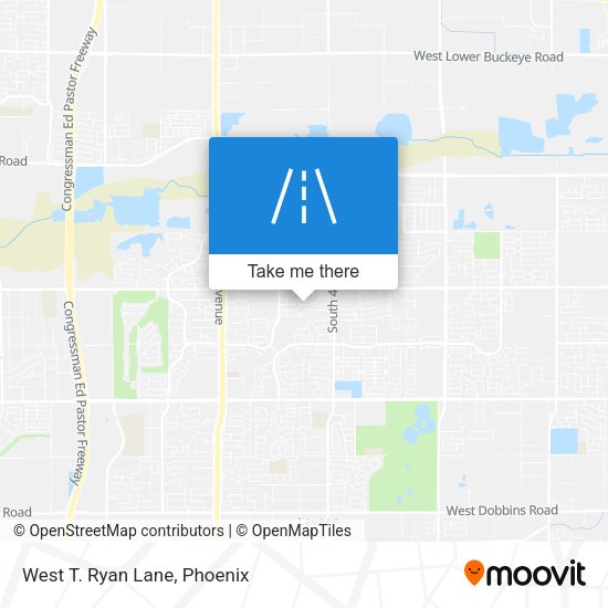 West T. Ryan Lane map