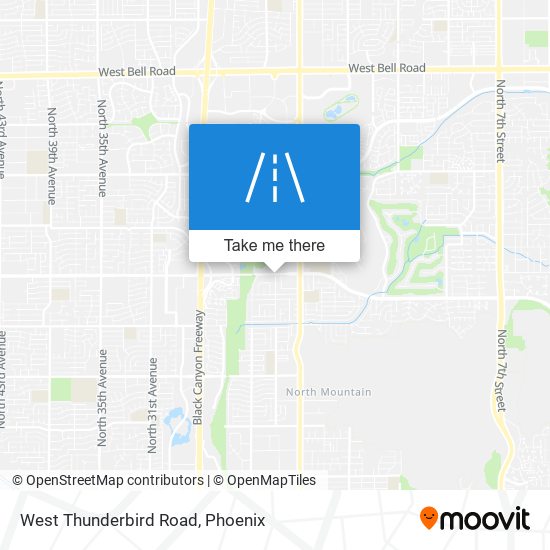 West Thunderbird Road map