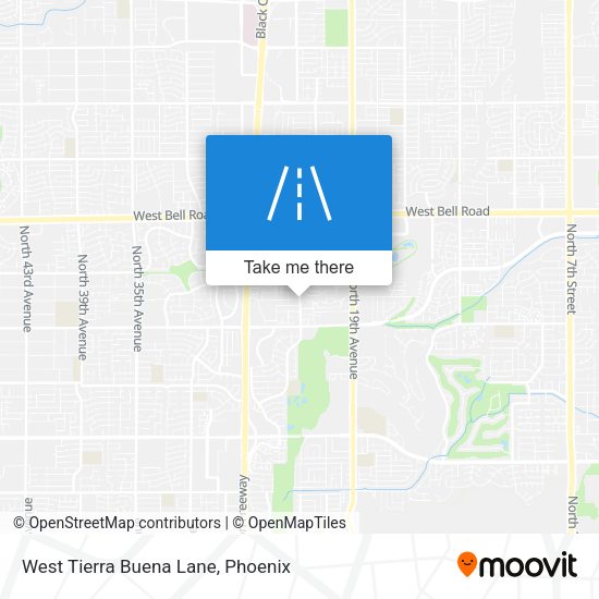 Mapa de West Tierra Buena Lane