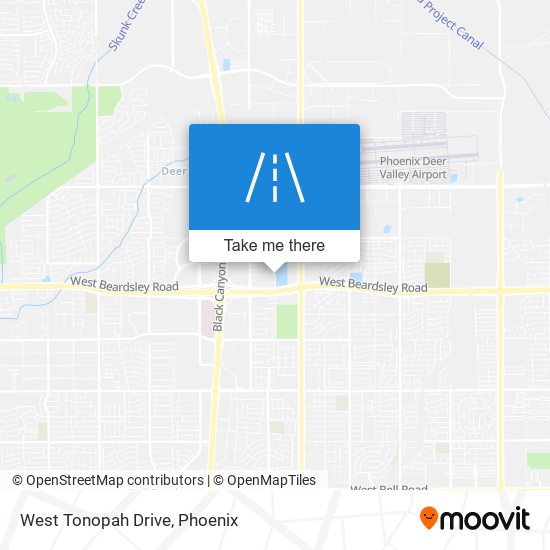 West Tonopah Drive map