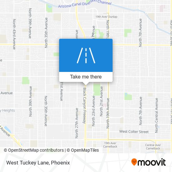 West Tuckey Lane map