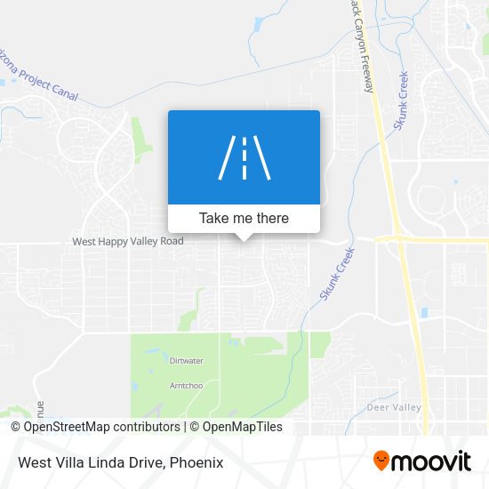 Mapa de West Villa Linda Drive