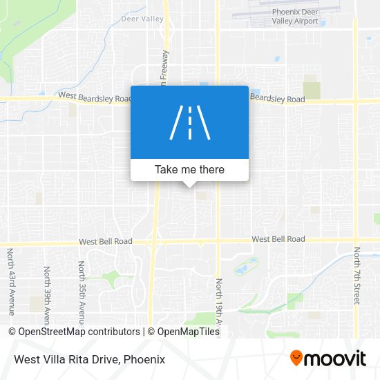 Mapa de West Villa Rita Drive