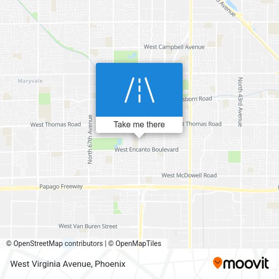 Mapa de West Virginia Avenue