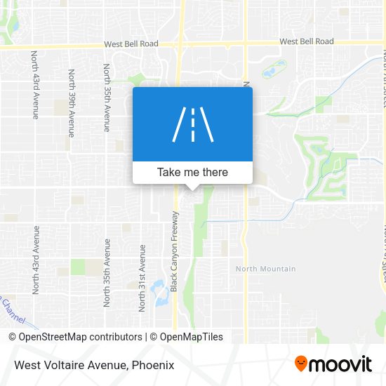 West Voltaire Avenue map
