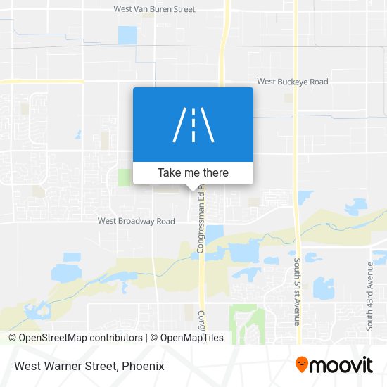 Mapa de West Warner Street
