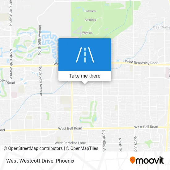 Mapa de West Westcott Drive