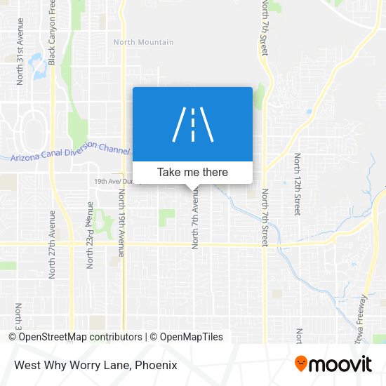 West Why Worry Lane map