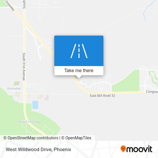 West Wildwood Drive map