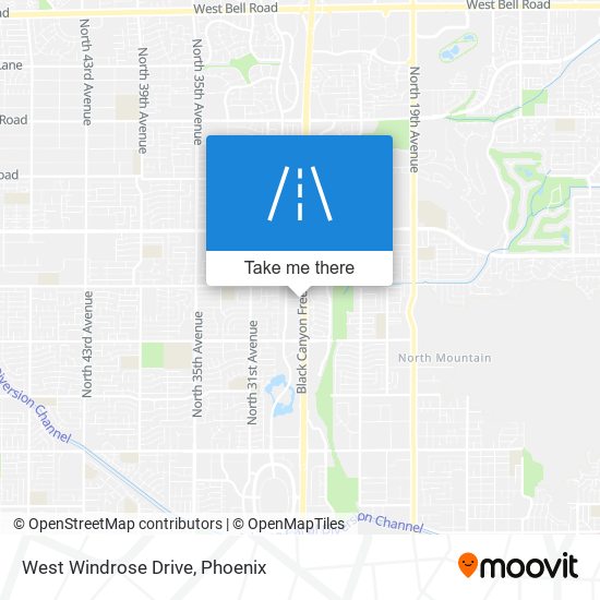 West Windrose Drive map