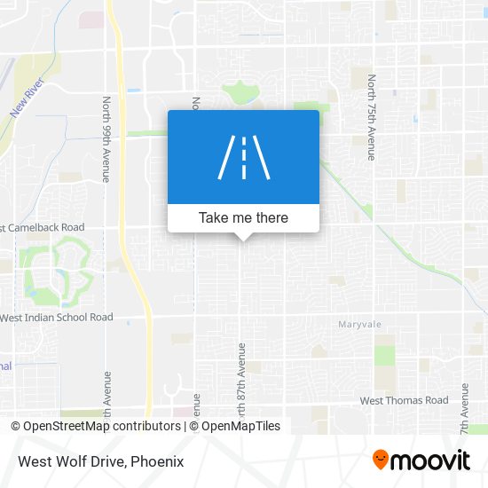 West Wolf Drive map