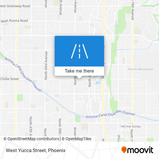 West Yucca Street map