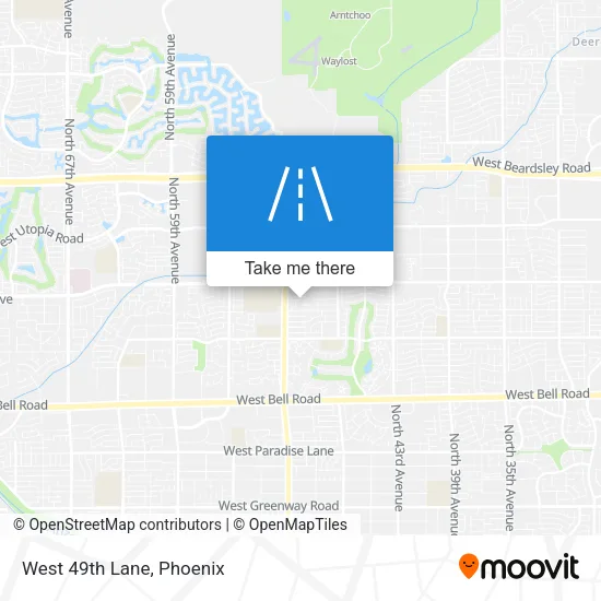 Mapa de West 49th Lane