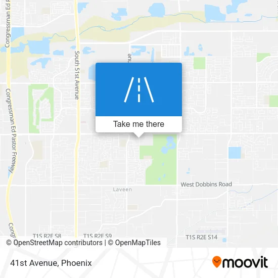 41st Avenue map