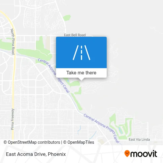 East Acoma Drive map