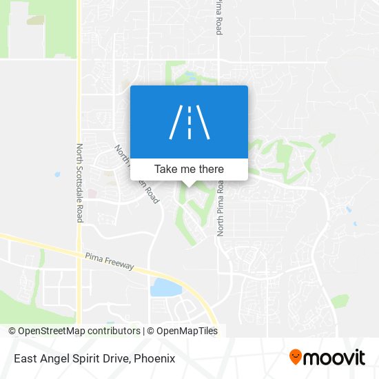 East Angel Spirit Drive map