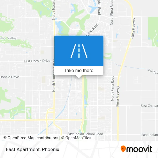 East Apartment map