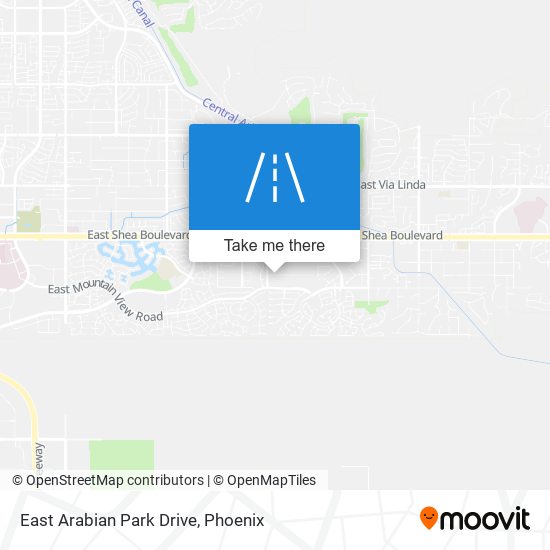 East Arabian Park Drive map