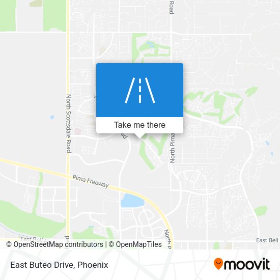 East Buteo Drive map