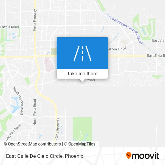 East Calle De Cielo Circle map