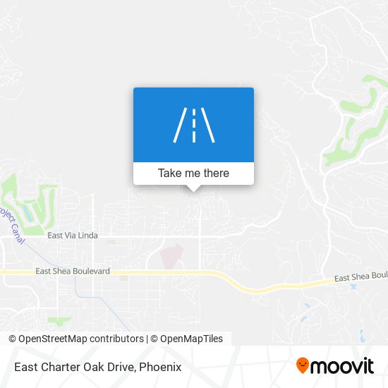 East Charter Oak Drive map