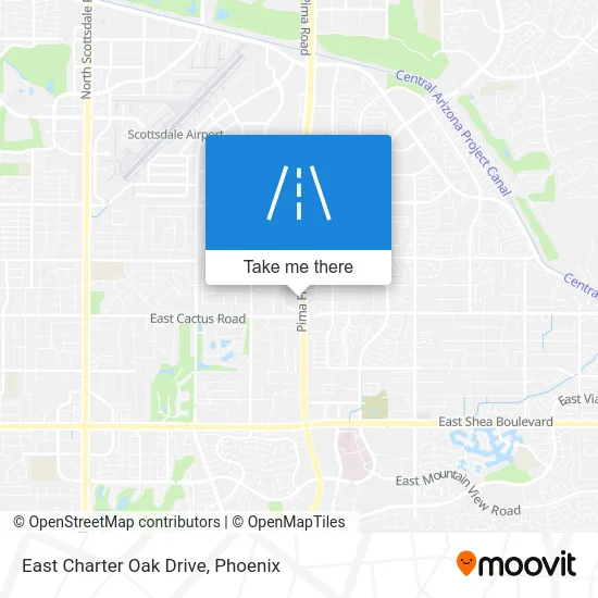 East Charter Oak Drive map