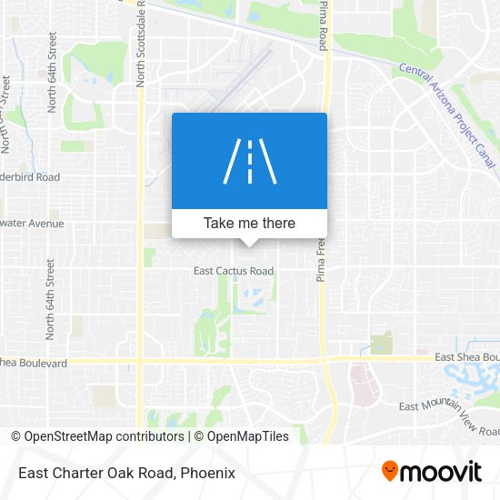 East Charter Oak Road map