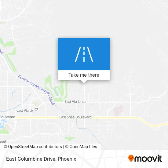 East Columbine Drive map