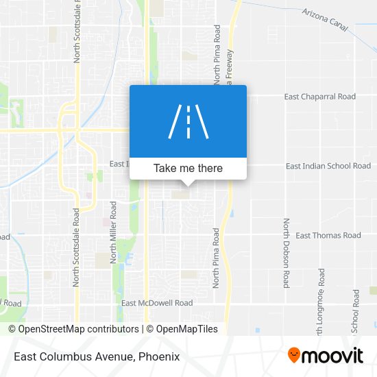 Mapa de East Columbus Avenue