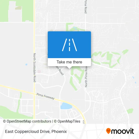East Coppercloud Drive map