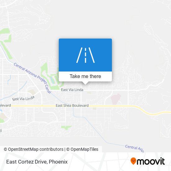 East Cortez Drive map