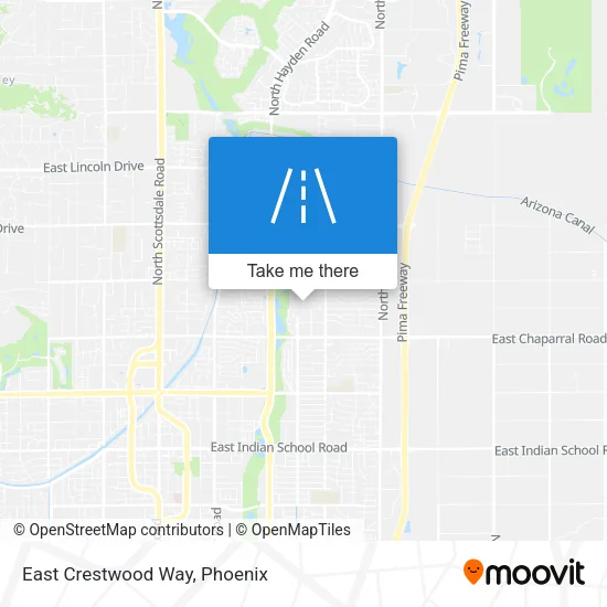 East Crestwood Way map