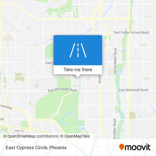 Mapa de East Cypress Circle